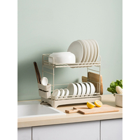 Wuming Bowl and Chopstick Storage Rack Kitchen Bowl Rack Drain Rack Multi layer Cutting Board Rack Household Dish and Plate