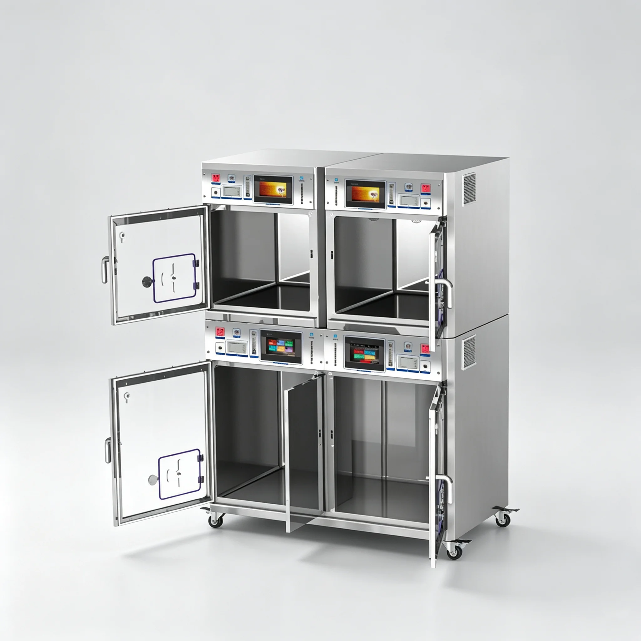 304 Stainless Steel Veterinary ICU Cage Multi-Functional Pet Oxygen  Chamber Animal Hospital Equipment