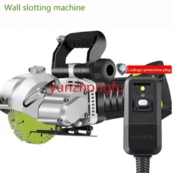 Slotting Machine Circular Saw Cutting Power Tool  Electric Wall Chaser Concrete Cutter  Laser Aiming Groove