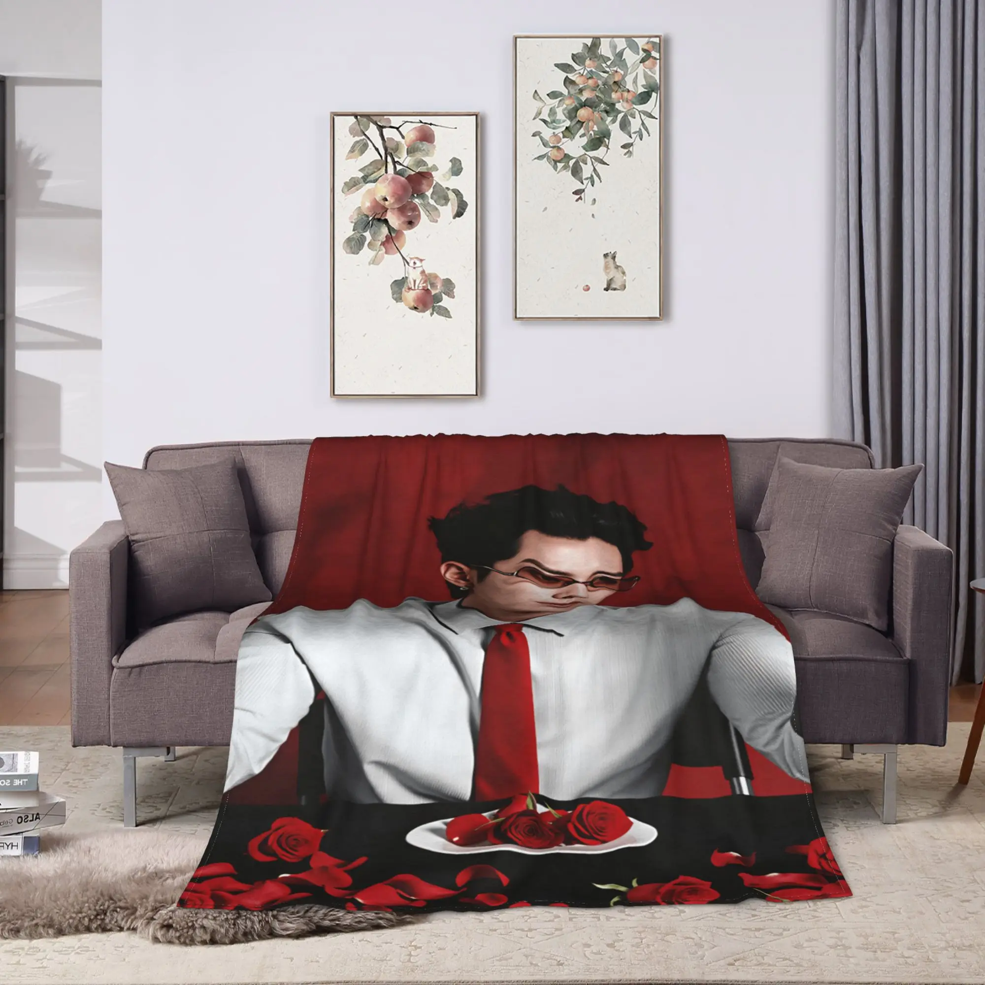 Wang Hedi Dylan Wang Actor Blanket Super Soft  Throw Blanket Autumn Girls Bedroom Travel Office Bedspread