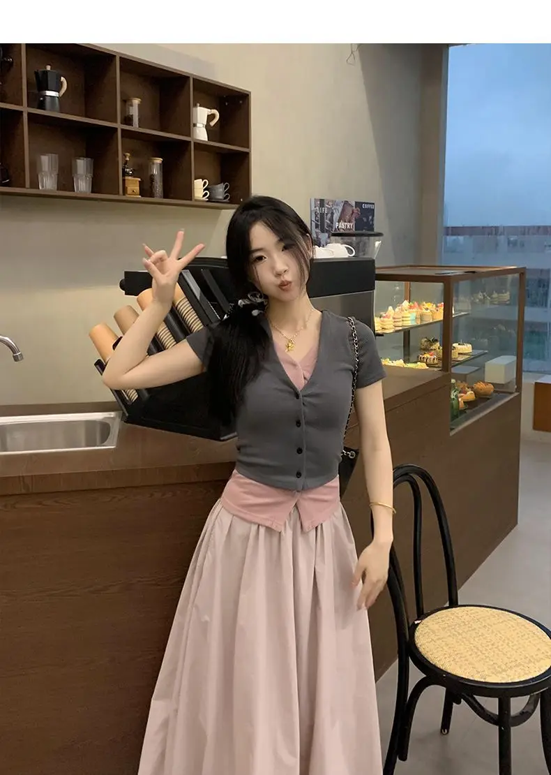 بنطال ذو قصة أرجل واسعة للمرأة كابري المرأة الربيع الساتان لامعة متوهج نادي الحفلات المألوف السلس الزنانير مطوي محكم شيك #4