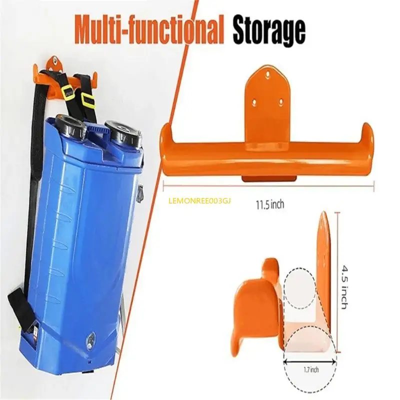 M4YC 1/2PCS Backpack Sprayer Wall Mount Holder ที่ยึดตัวยึดกระเป๋าเป้สะพายหลังใบพัดใบพัดปลอกหูฟัง
