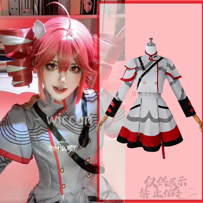 Anime Jirai Kei Girls Project Sekai Cosplay Costume Tetooo Red Dress Lolita Wigs For Halloween Christmas Party Cos Customized