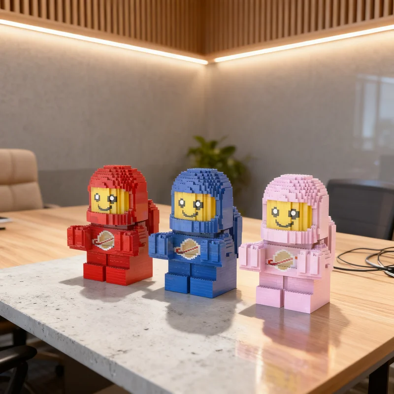 

7340pcs MOC Midsized Classic Space Baby Sculpture Sculptures Model Building Blocks DIY Gift Creative Collectible Display Decor