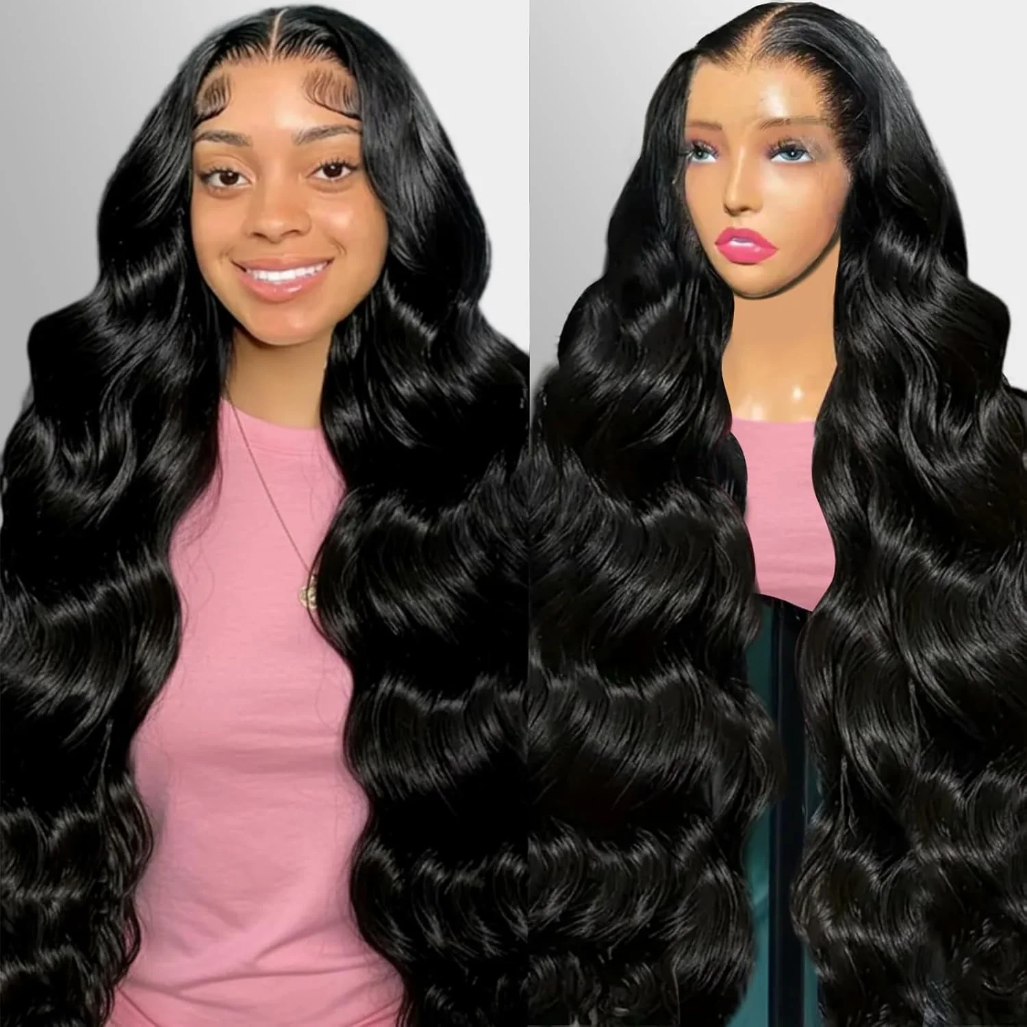 

250 Density Body Wave 13x6 HD Lace Frontal Wig Brazilian Human Hair Pre Plucked Lace Wigs For Women 13x4 HD Lace Front Wigs