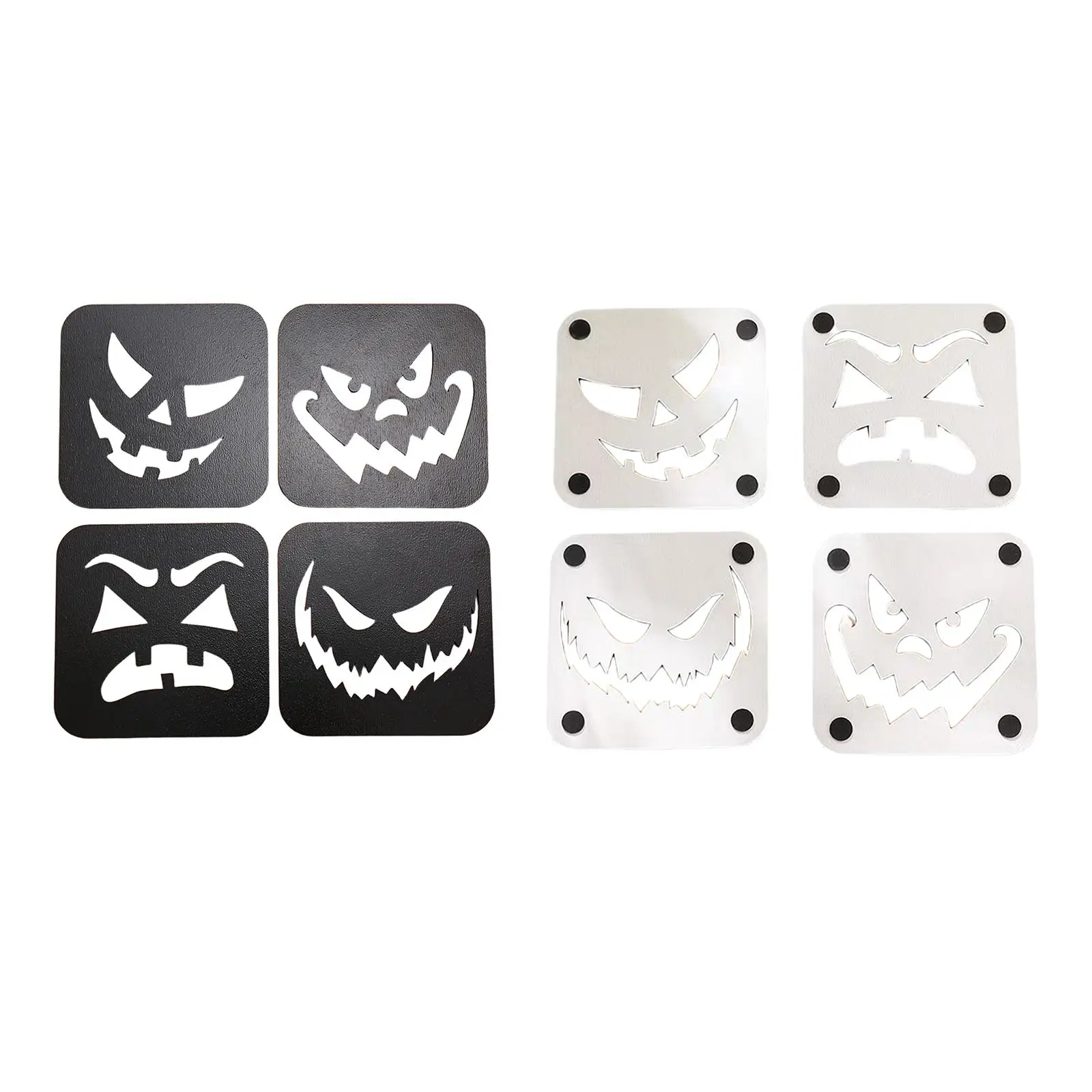 

4Pcs Halloween Coasters Cup Coasters Placemat Home Kitchen Office Decor