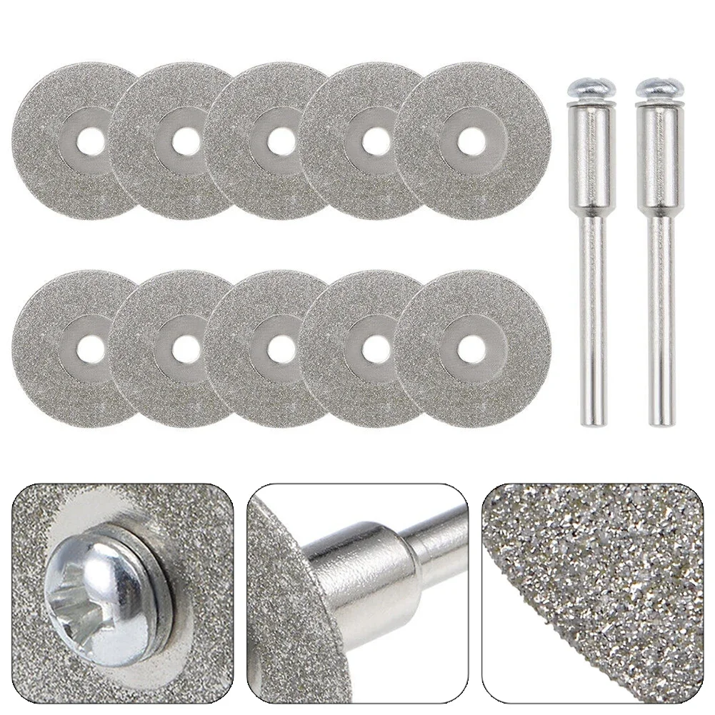 Lame de Scie en Diamant, Disque de Coupe, Accessoires pour Outils Électriques, avec 2 Pièces de Raccordement, Roue de Meulage de 18mm, Circulaire