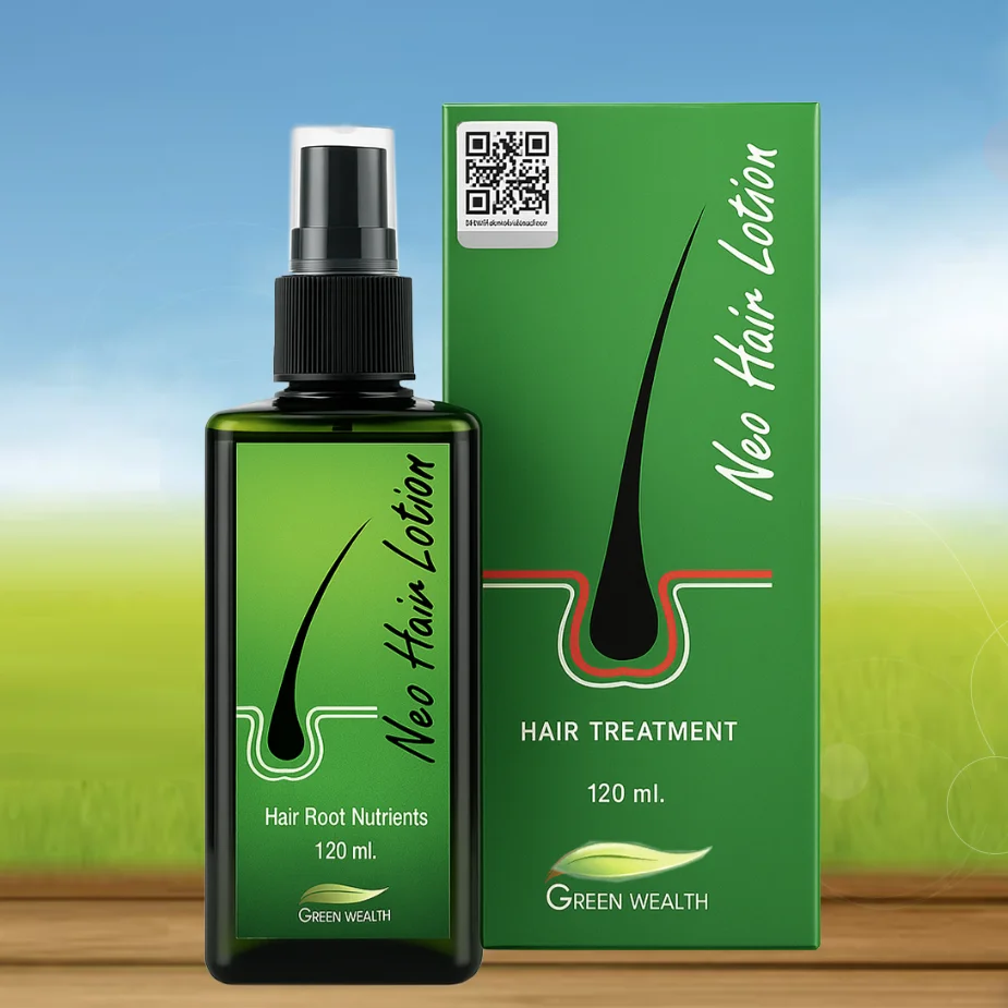 Neo Hair Lotion Original Made In Thailand 120ml Growth Oil Anti Hair Loss QR Code Sticker To Verify Hair Care Natural Ingredient