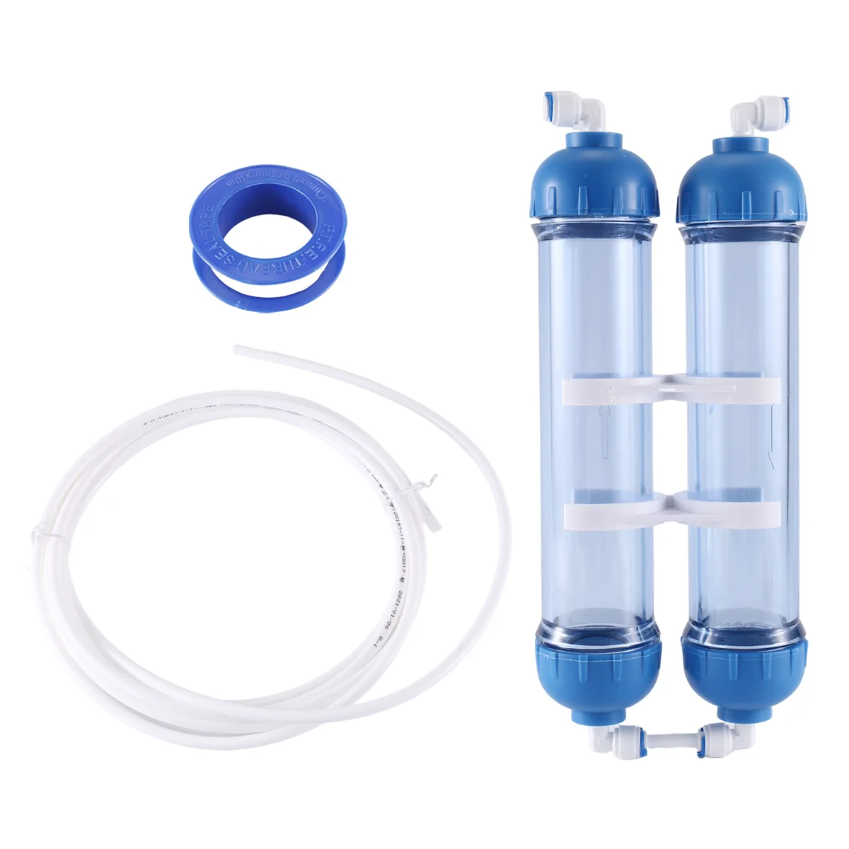 Filtro de agua para sistema de ósmosis inversa, 2 piezas, carcasa de cartucho, botella de filtro de carcasa T33, 4 accesorios de piezas, purificador de agua