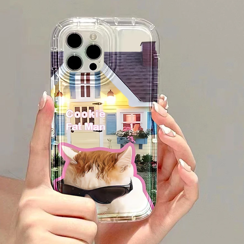 

Lovely Cute Cats Clear Phone Case For S23 S22 Ultra S21 Plus S20 FE Case Samsung A53 A54 A52S A52 A33 A34 A71 A32 A22 A73 Cover