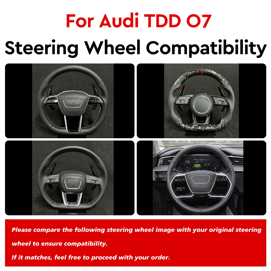 OHC LED steering wheel shift paddles For Audi R8 RS A7 S3 A6 Q8