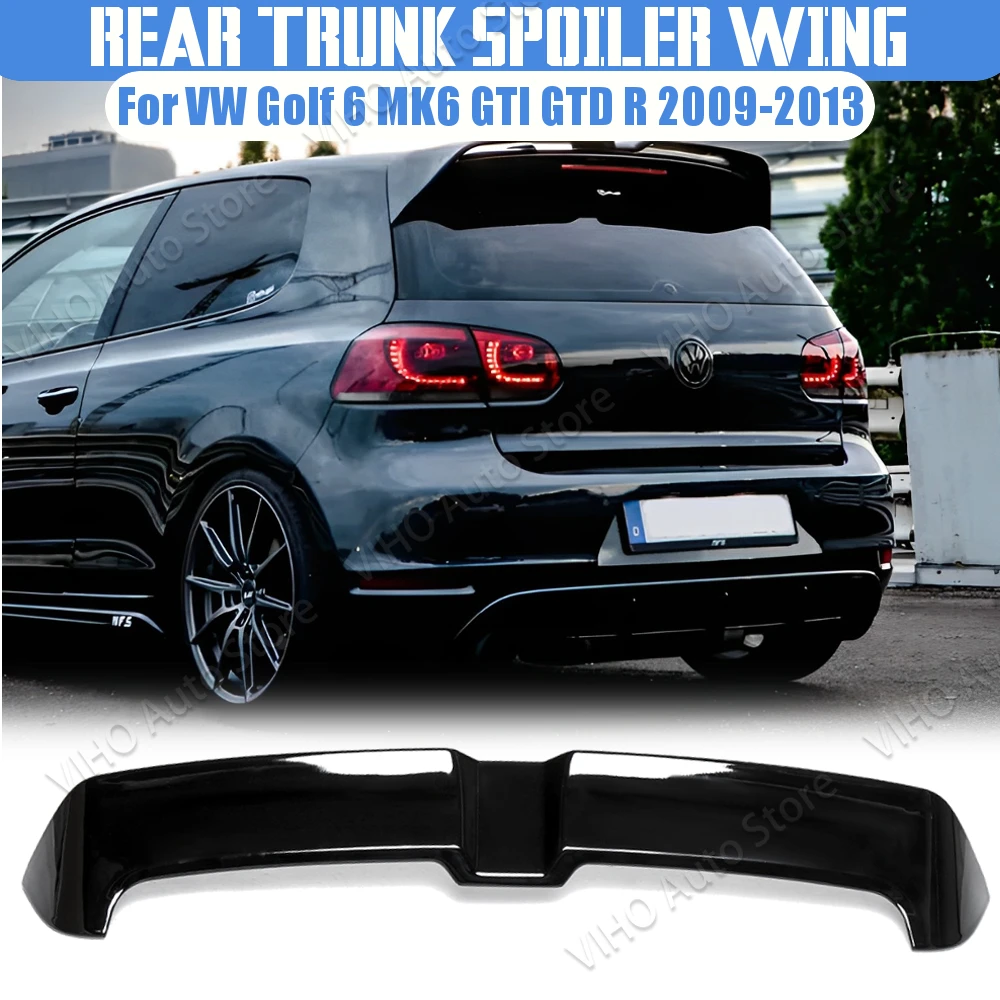 

Car Rear Trunk Roof Spoiler For VW Golf 6 MK6 GTD GTI R20 R 2008 2009 2010 2011 2012 2013 For Oettinger Style Spoiler Body Kits