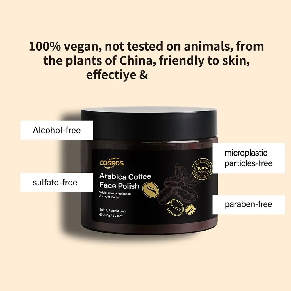 Coffee Body Scrub Cream Exfoliating Bleach Elbow Underarm Knee Pigmentation Whitening Remove Dead Skin Shower Scrub Care