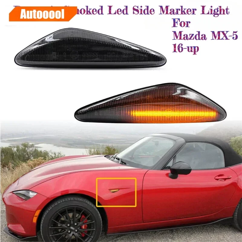 

2pcs For Mazda 6 Atenza GH 2008 2009 2010 2011 2012 LED Car Dynamic Side Marker Blinker Light Signal Lamp Turn Signal Light