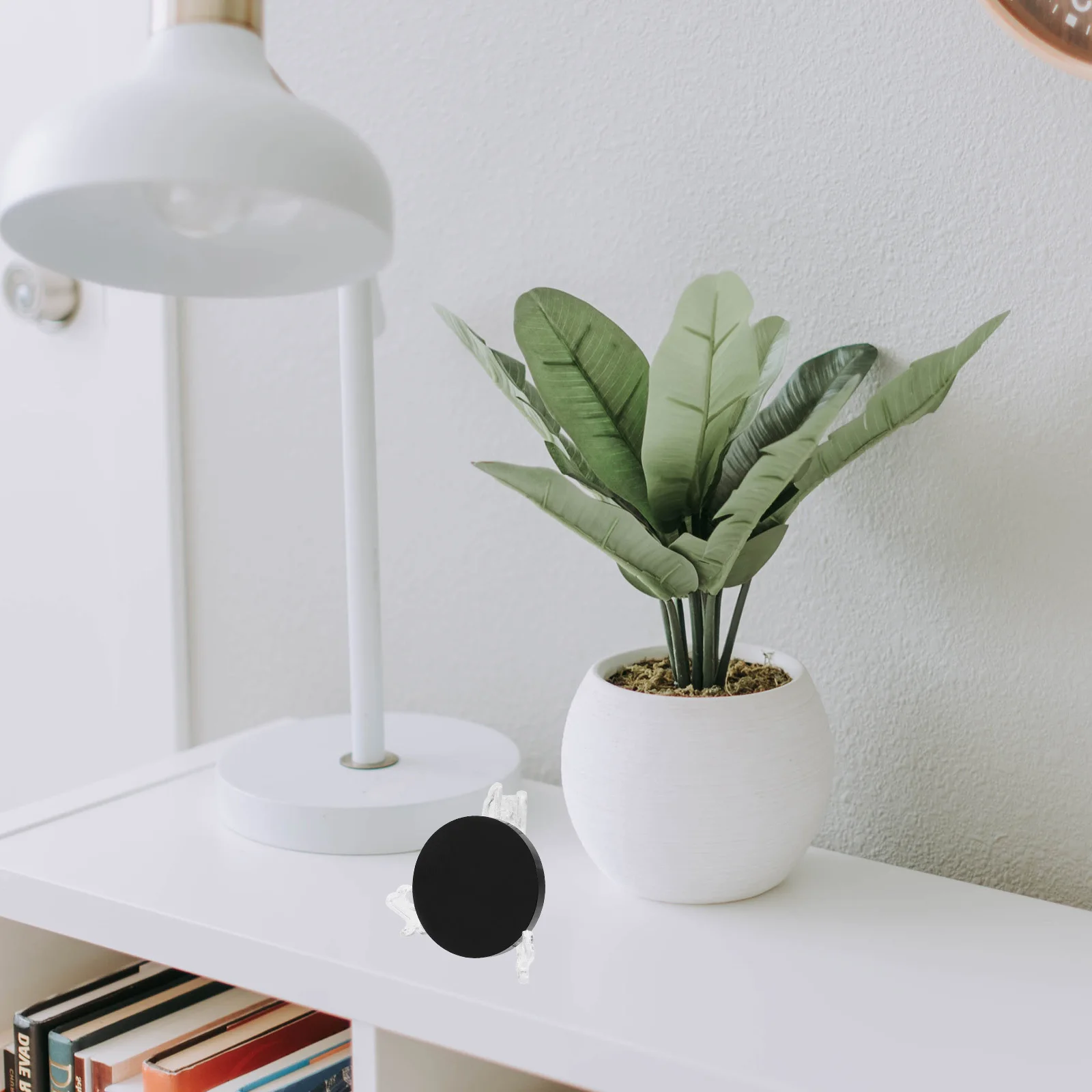 

Obsidian Stone Mirror Round Scrying Divination Decor Unique Gift Home Office Cafe Bar Restaurant Artistic Atmosphere
