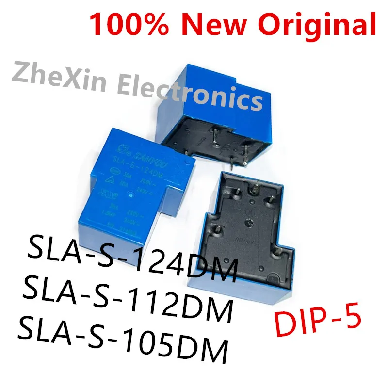 5-10PCS/Lot   SLA-S-124DM 、SLA-S-112DM 、SLA-S-105DM   DIP-5   30A   New Original Power Relay