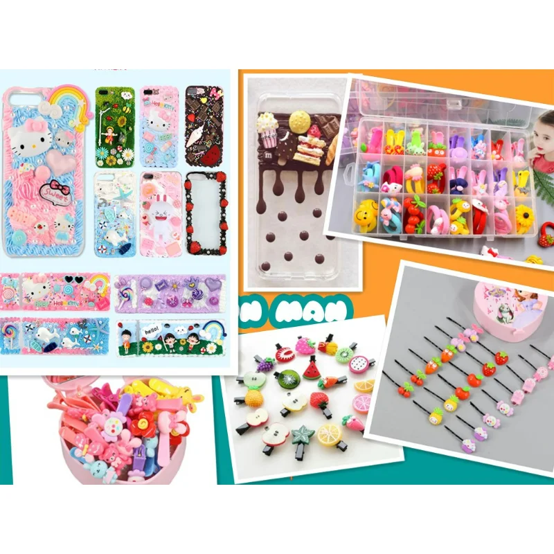 10pcs Diy Kawaii Resin Palette Flatback Charm Craft Supplies Embellishments Miniature Accessories Flatback Cabochon Decoration