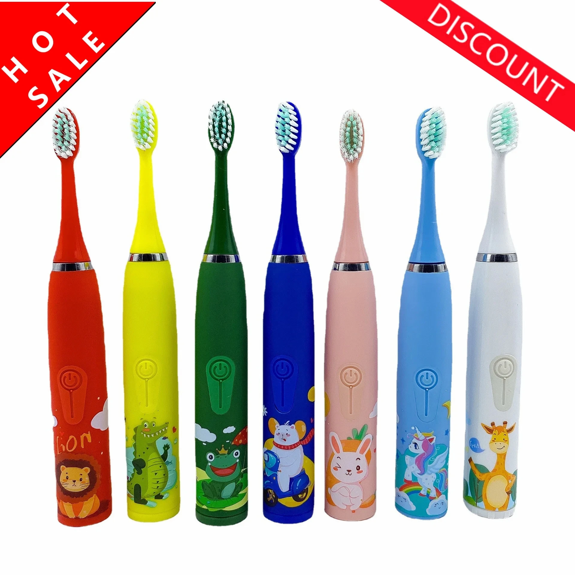 

Cartoon children's electric toothbrush Soft hair tooth care gum cleaning ultrasonic waterproof rechargeable toothbrush