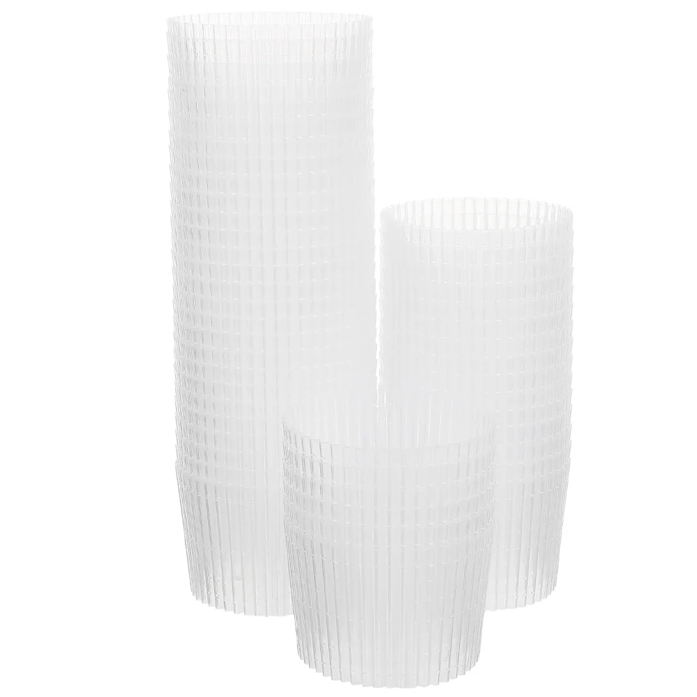 

50pcs Insulated Cup Sleeves Transparent Coffee Sleeve Heat-Resistant Disposable Drink Sleeve Compact Bottle Protector Daily Use