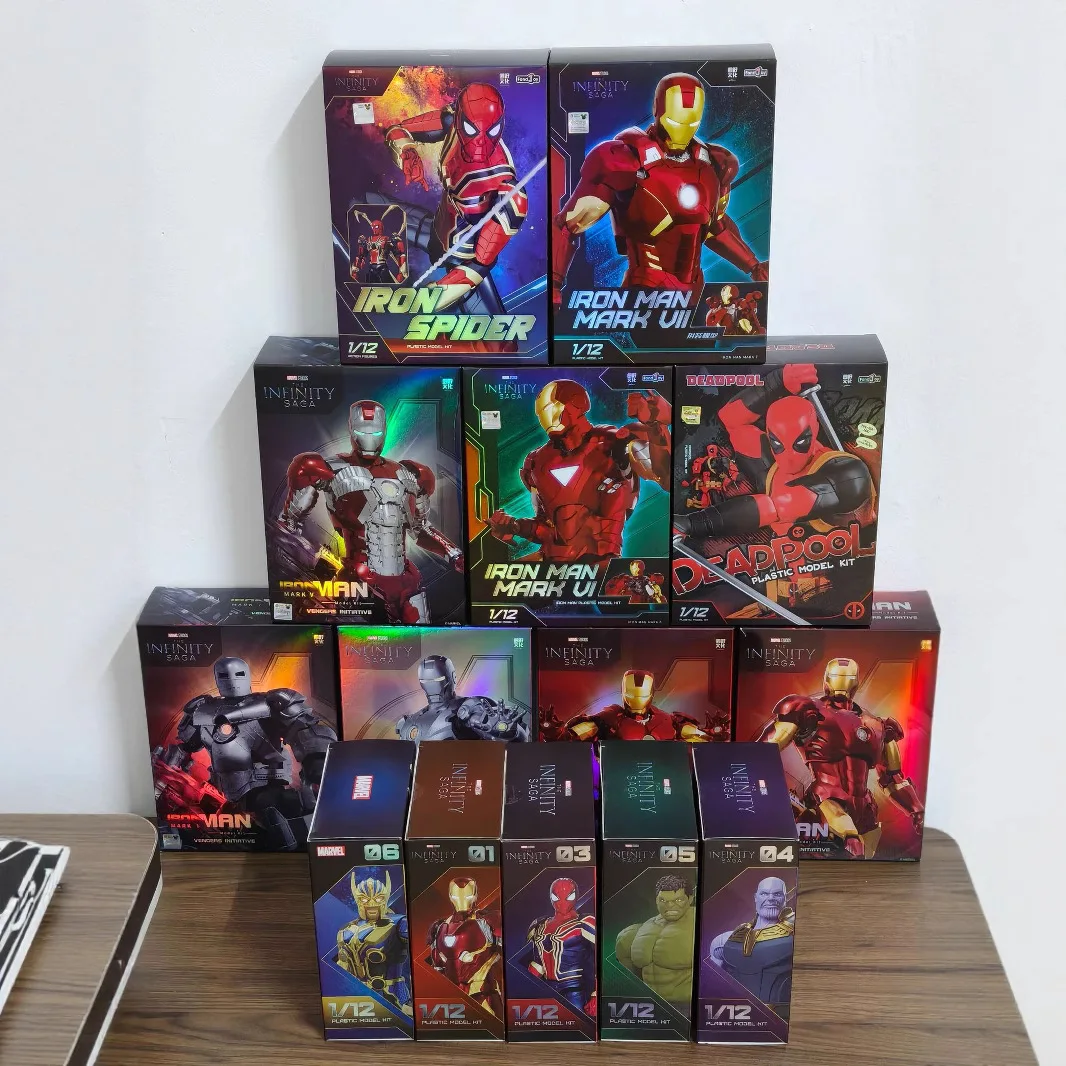 Fondjoy Marvel Iron Man Mk43 1:7 Maßstab Leuchtende Bewegliche Actionfigur Sammlerstück Geschenk für Erwachsene Sammler