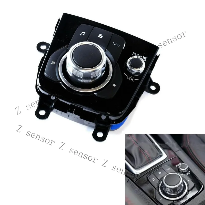 Z+ Center Console Control Switch w/ Retainer Clip BHN166CM0C For Mazda 3 2014-2015