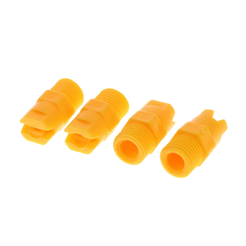 §1Pc Plastic Vee Jet Flat Fan Cone Spray Nozzle 1/8" 1/4" 1/2" Industrial Factory Cleaning Dust Removal Nozzle