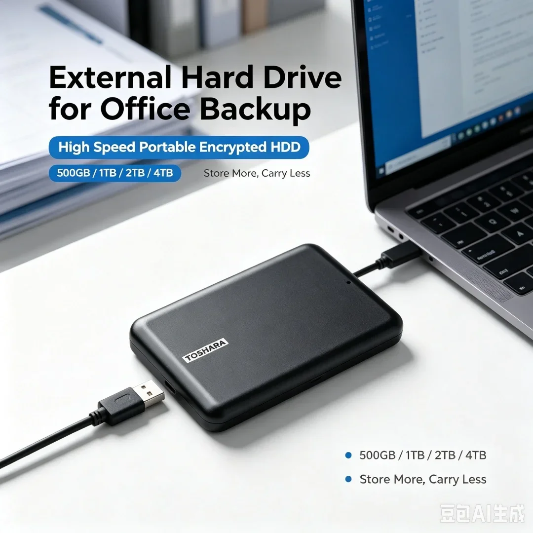 Original A5 Portable External Hard Drive 4TB/1TB/2TB Canvio Basics USB 3.2 External Data Storage Capacity for PS5 Notebook