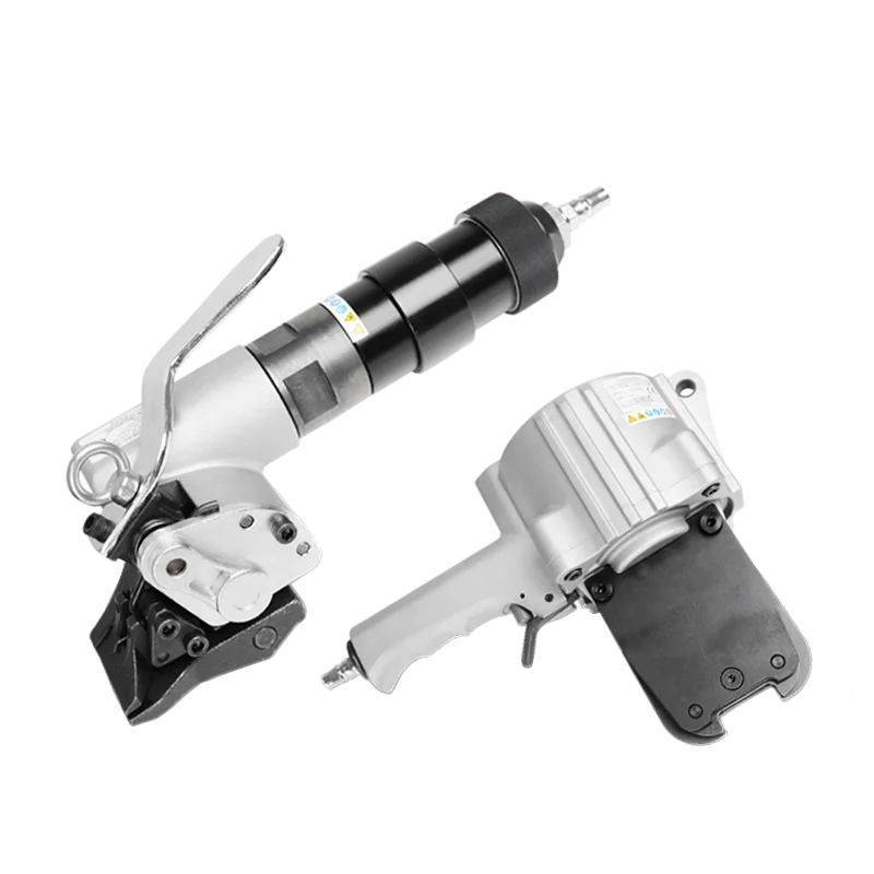 Pneumatic Split-Type Steel Band Strapping Machine, Automatic Portable 8.5KN Tension for Packaging Logistics Construction Tools