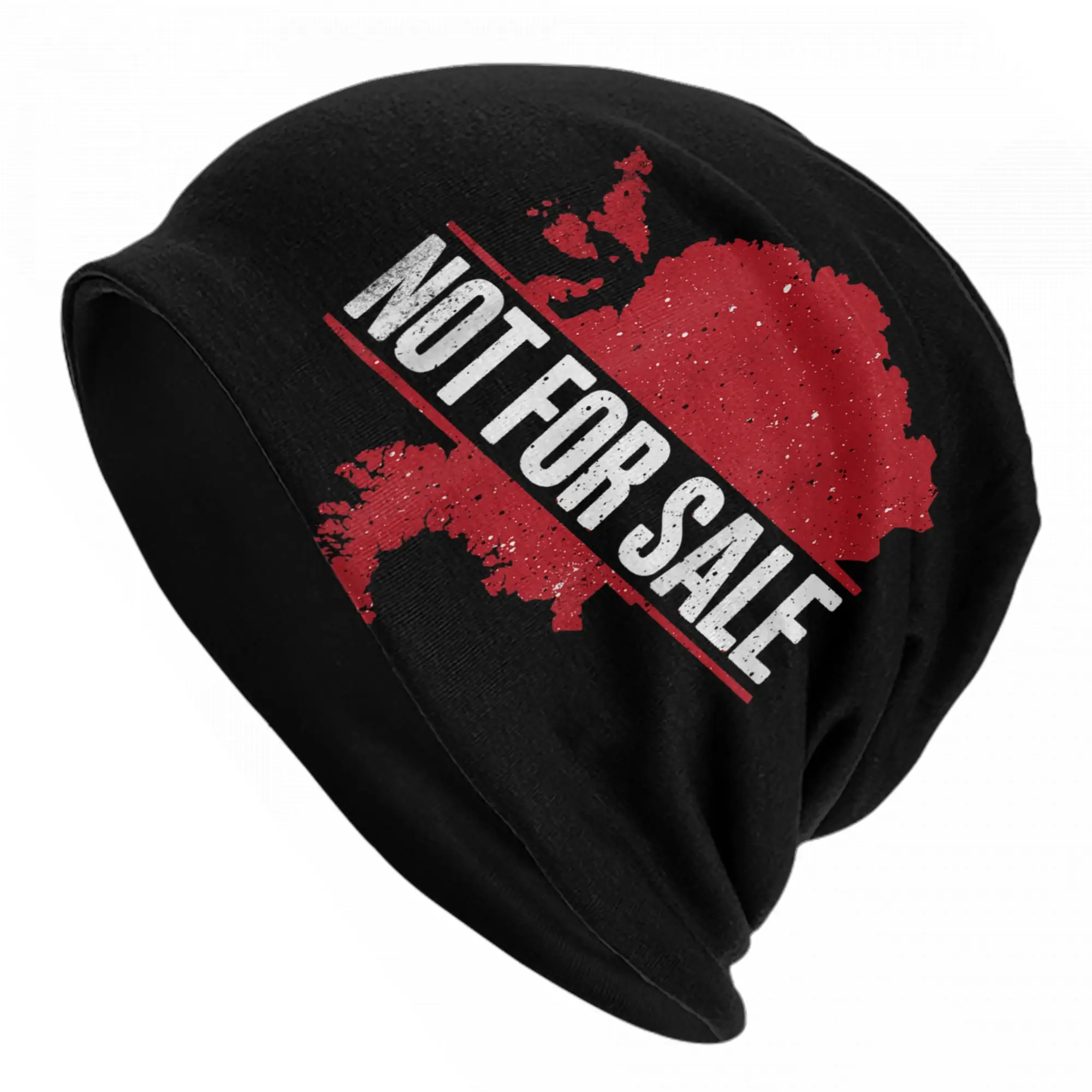 

51 State Of USA Greenland Not For Sale Retro Bonnet Hat Goth Skullies Beanies Hats Men's Women's Warm Multifunction Caps