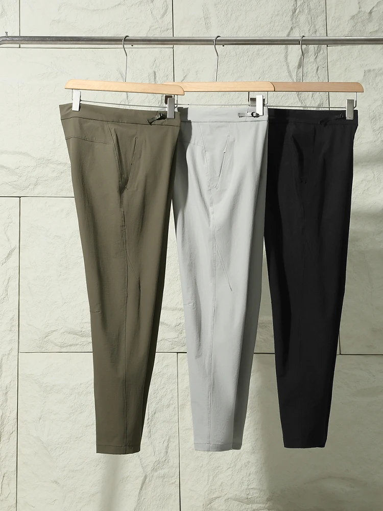 Men's Outdoor Casual Quick Dry Breathable Long Pants Spring Summer Soft  Three-Proof 3D Tailoring Sporty Trendy