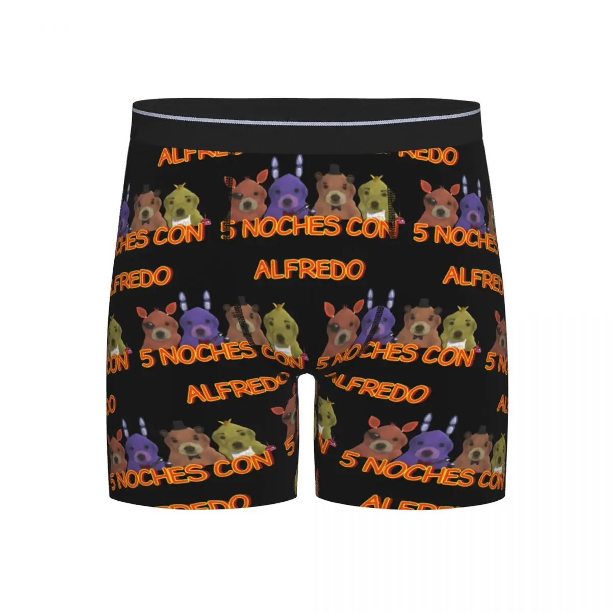 

Длинные трусы-боксеры, шорты 5, Noche Con Alfredo, мужские трусы, мягкое нижнее белье для мужчин, подарок бойфренду