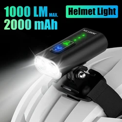 VICTGOAL 1000 Lumens Bicycle Helmet Light Waterproof Bike Front Lights LED Handlebar Type-C Road MTB Lamp Cycling Headlight
