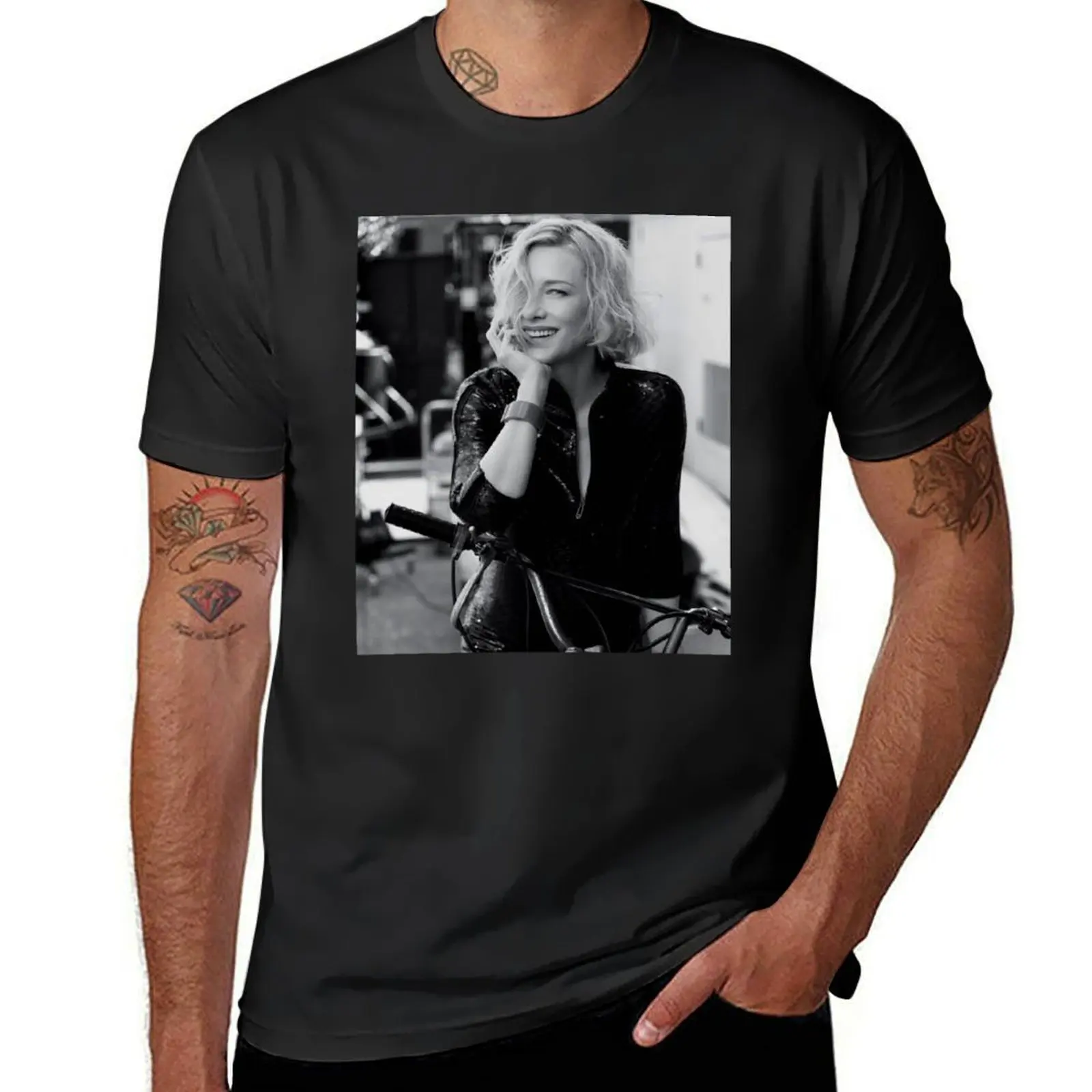 

Cate Blanchett Art T-Shirt animal prinfor boys tops Blouse sublime t shirts for men graphic