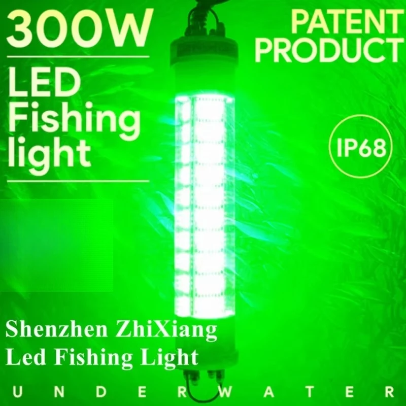 DC12V/24V 200W 300W 400W 600W Light Emitting Diode Night Fishing Light Underwater Attraction Fishing Light