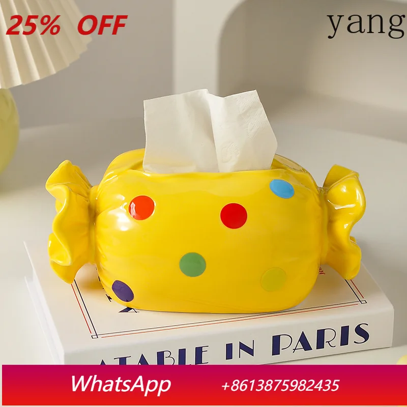 

Керамическая коробка для салфеток CX: Премиум-класс, легкая роскошь, для гостиной, картонный контейнер для хранения