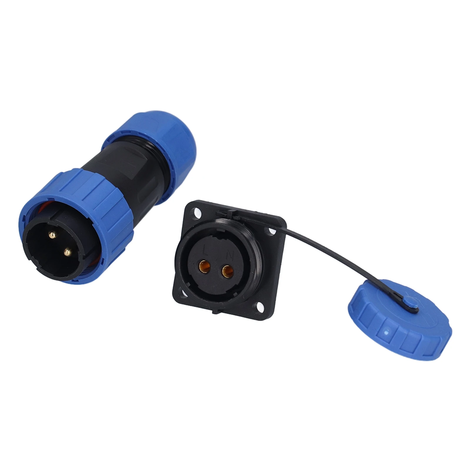 IP68 Waterproof Plug Socket Square Screw Crimping Aviation Industrial Connector Adapter 250V