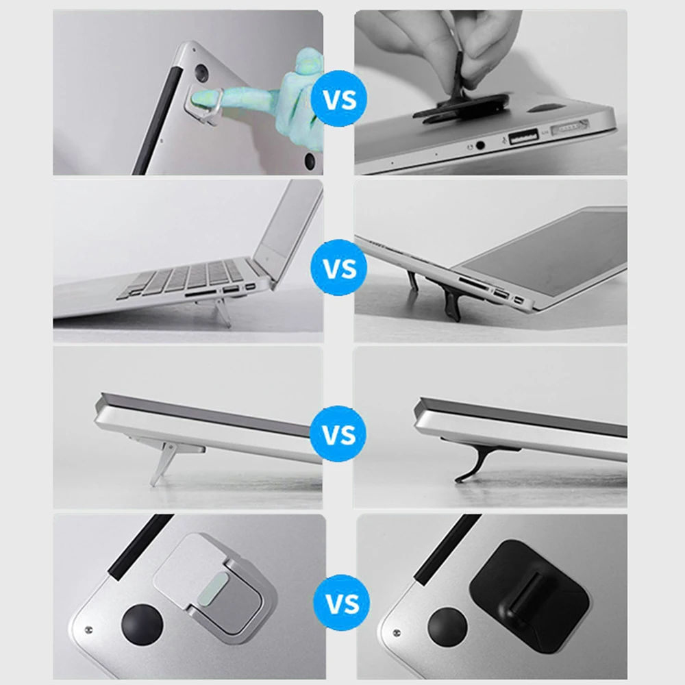 Mini Tragbare Beine Laptop Ständer Für Computer Tastatur Halter Laptop Steht Für Macbook Huawei Xiaomi Notebook Aluminium Unterstützung – Detail 12