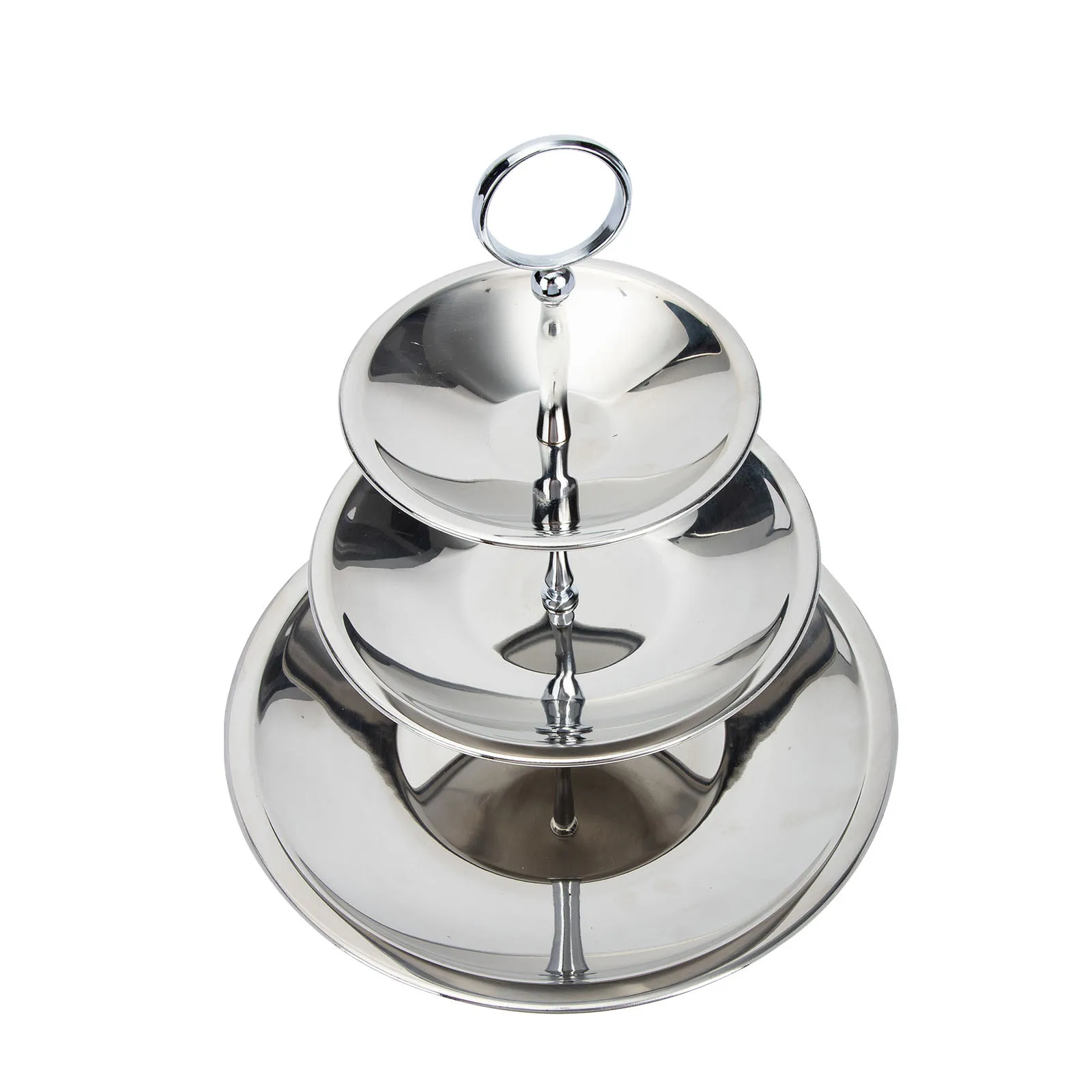 

Three-Layer Fruit Tray Multi-Layer Snack Stand Detachable Serving Plate Decorative Dessert Display for Home Office Party