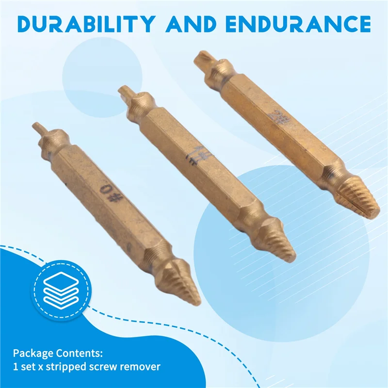 

A63K-6PCS Набор зачищенных винтовых экстракторов для легко и быстрого удаления, общие размеры сломанного инструмента