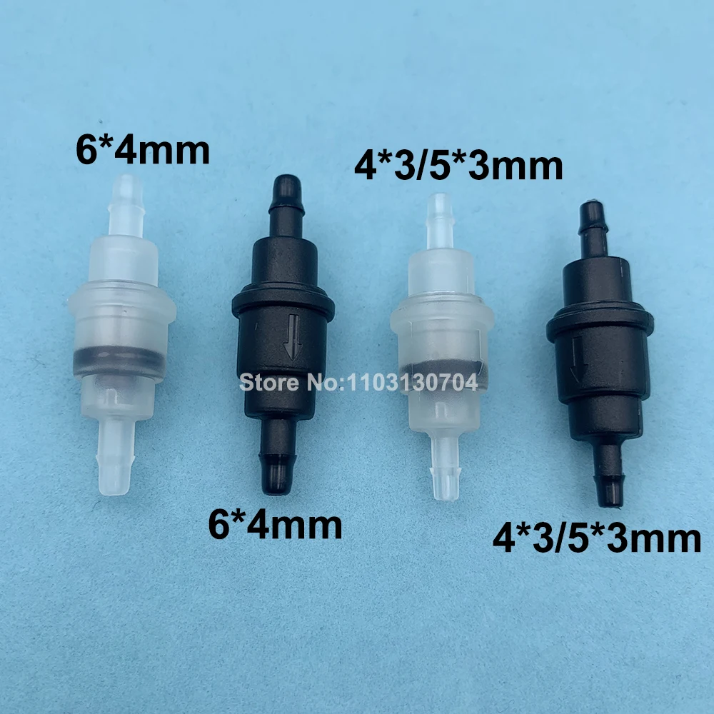 5PCS One Way Valve for Allwin Flora Xuli Eco Solvent Uv Flatbed Printer Plastic Ink Tube Connector Non-return Hose Pipe Valves