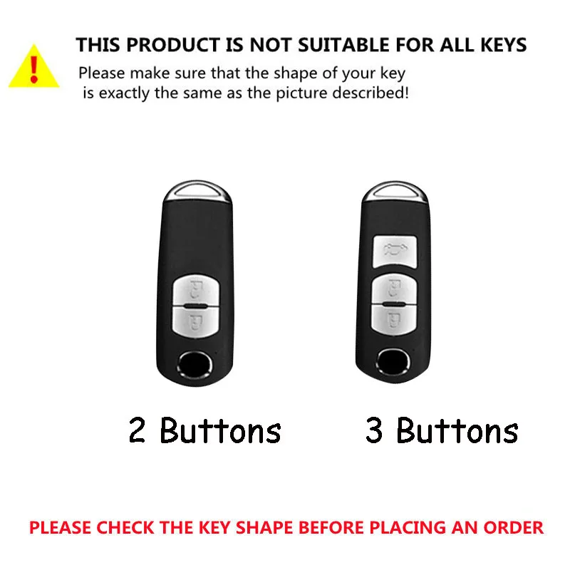 ABS Car Remote Key Case Cover For Mazda 2 3 6 Atenza Axela Demio CX-5 CX5 CX-3 CX7 CX-9 2015 2016 2017 2018 2019 Accessories