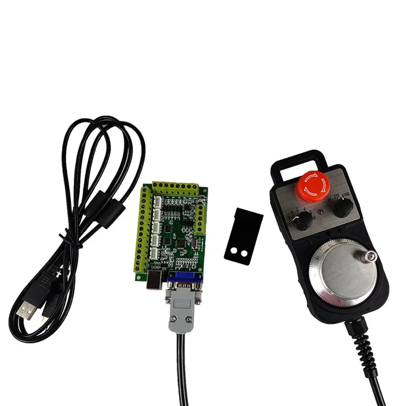 Mach3 USB Motion Control System 4-Axis Motion Setting Emergency Stop Electronic Handwheel 556 Stepper Driver Nema23/57 3Nm Motor