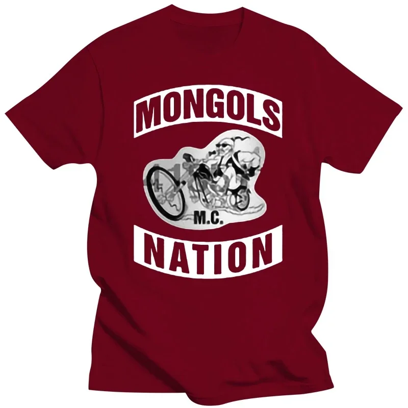 Male Graphic Short Sleeve T Shirt NEW MONGOL MC NATION USA MOTORCLYCLE CLUB Black T-Shirts TEE S-5XL manga vintage anime clothes