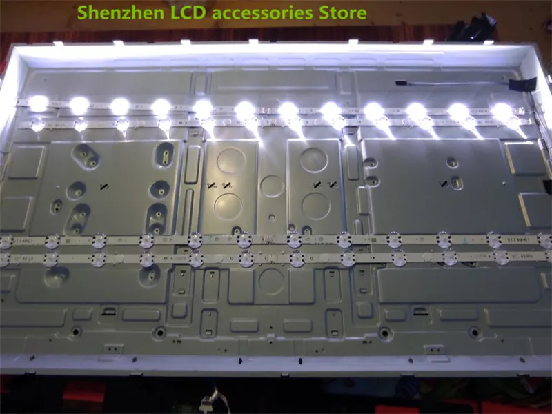 8 ピース/ロット新 LED ストリップ Lg 49UV340C 49UJ6565 49UJ670V 49 V17 ART3 2862 2863 6916L-2862A 6916L-2863A V1749R1 V1749L1 新