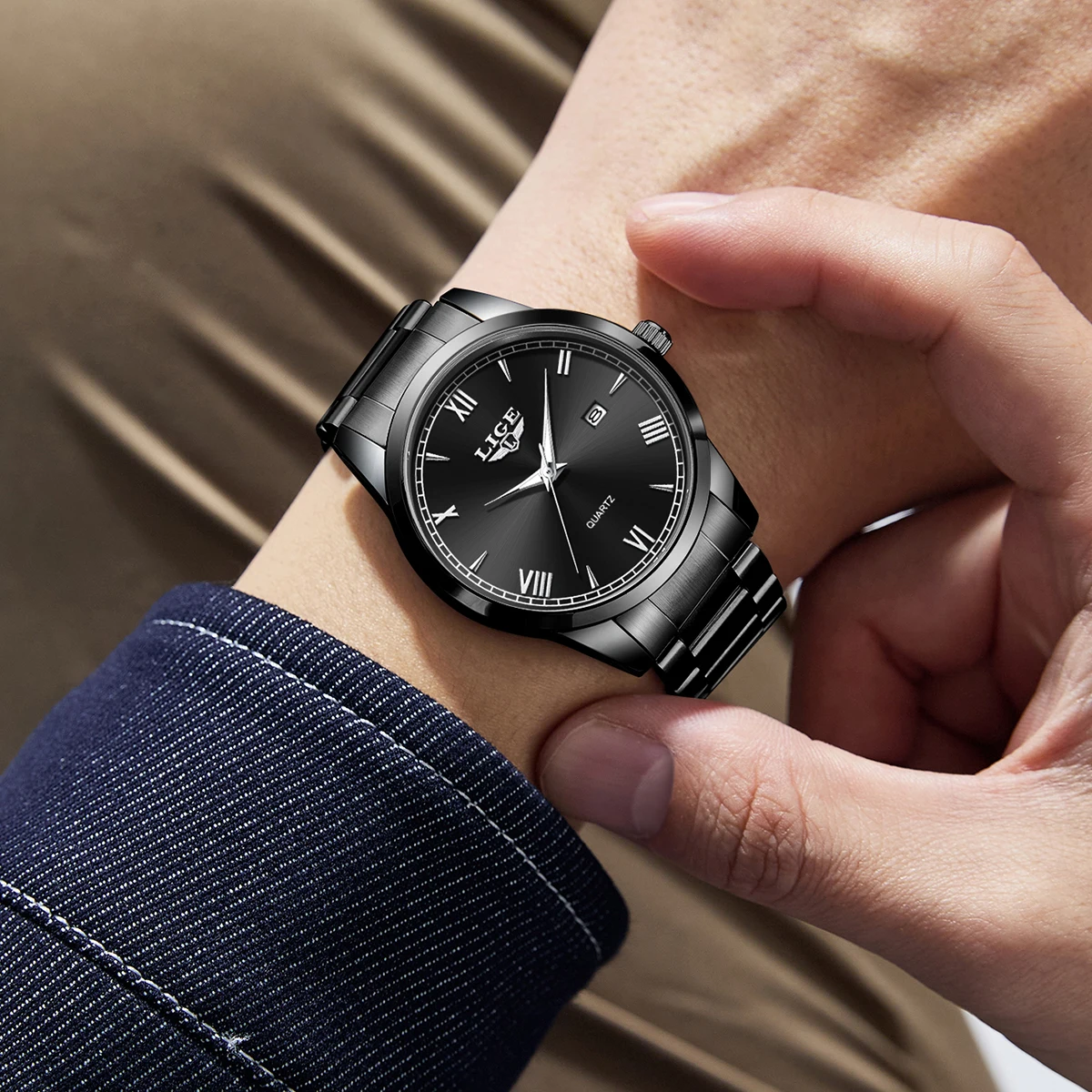 LIGE simple 2026 watches for men fashion luminous men sports watches calendar quartz wristwatch casual male watch montres hommes