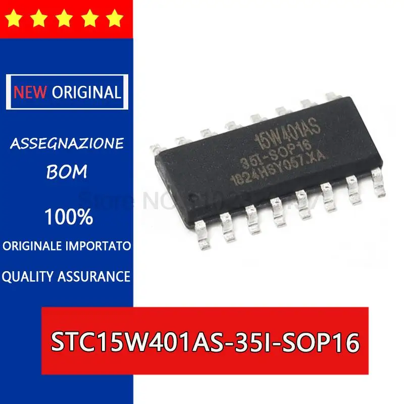 STC15W401AS STC New and original Single-chip microcomputer STC15W401AS-35I-SOP16 Single chip microcomputer, micro controller chi