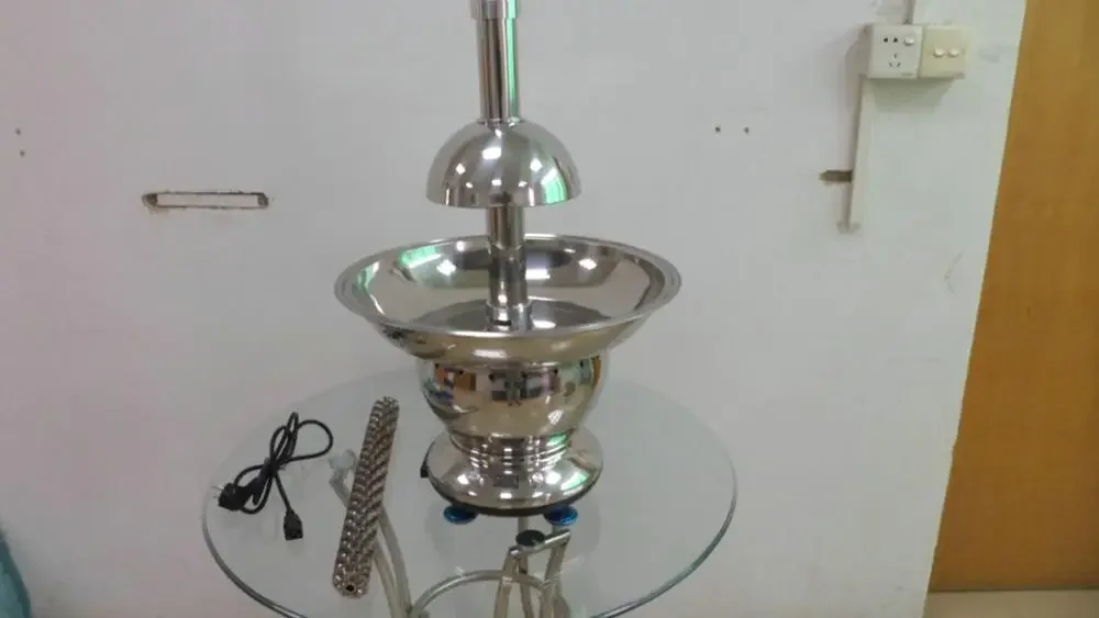 Original Design Large 6-Tier Commercial Chocolate Fountain Full Stainless Steel Electric Power Source for Hotels Households