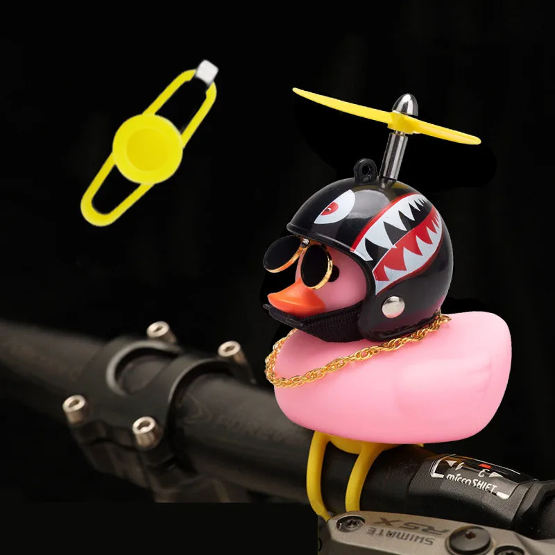 Fahrrad Kleine Gelbe Fahrrad Ente Fahrradklingel Gelbe Luftschraube Helm Ente Ente Fahrrad Wind Motorrad Reiten Radfahren Zubehör