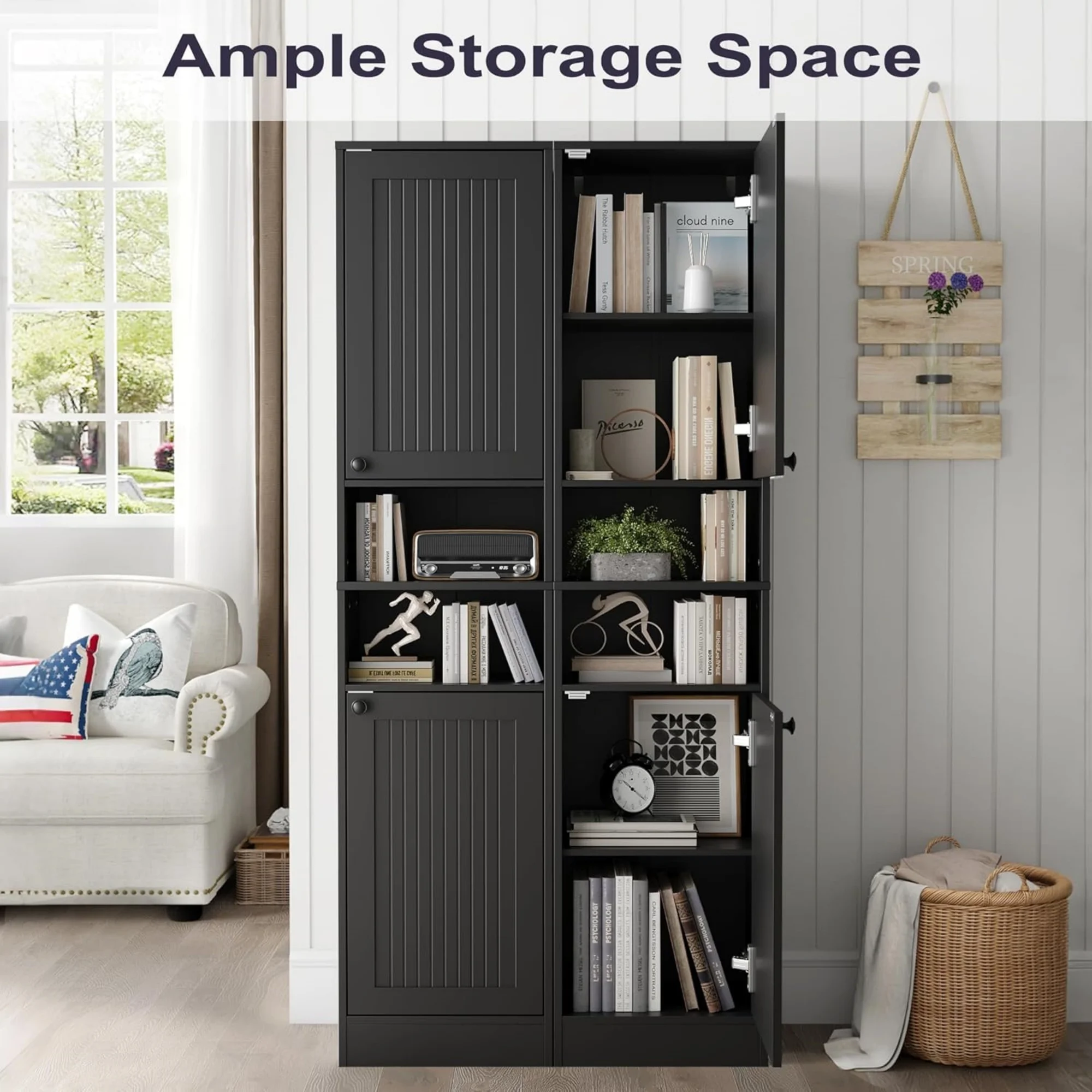 Tall Farmhouse Storage Cabinet 4