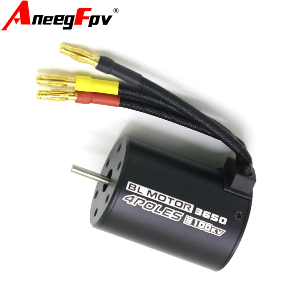 RC 3650 3100KV 3900KV 4300KV 5200KV Brushless Motor with Heat Heatsink for 1/8 1:8 1/10 1:10 RC Car Truck